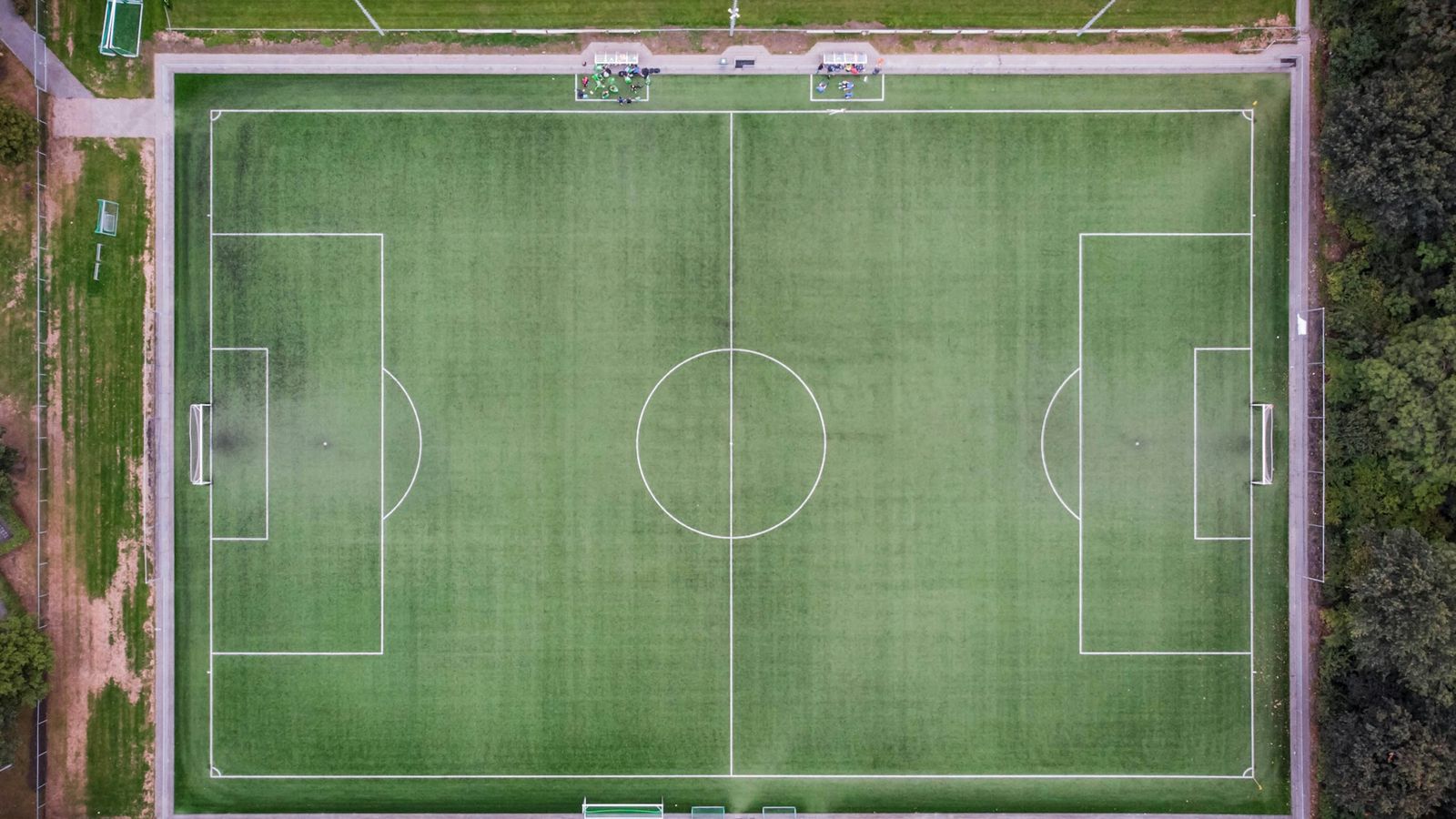 Kameraaufbau an der Sportstätte